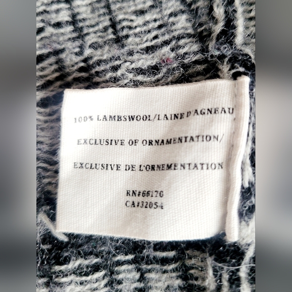 Sparrow Anthropologie Women's 100%Lamb Wool Cardigan Open Front Asym. S/M - Picture 5 of 16